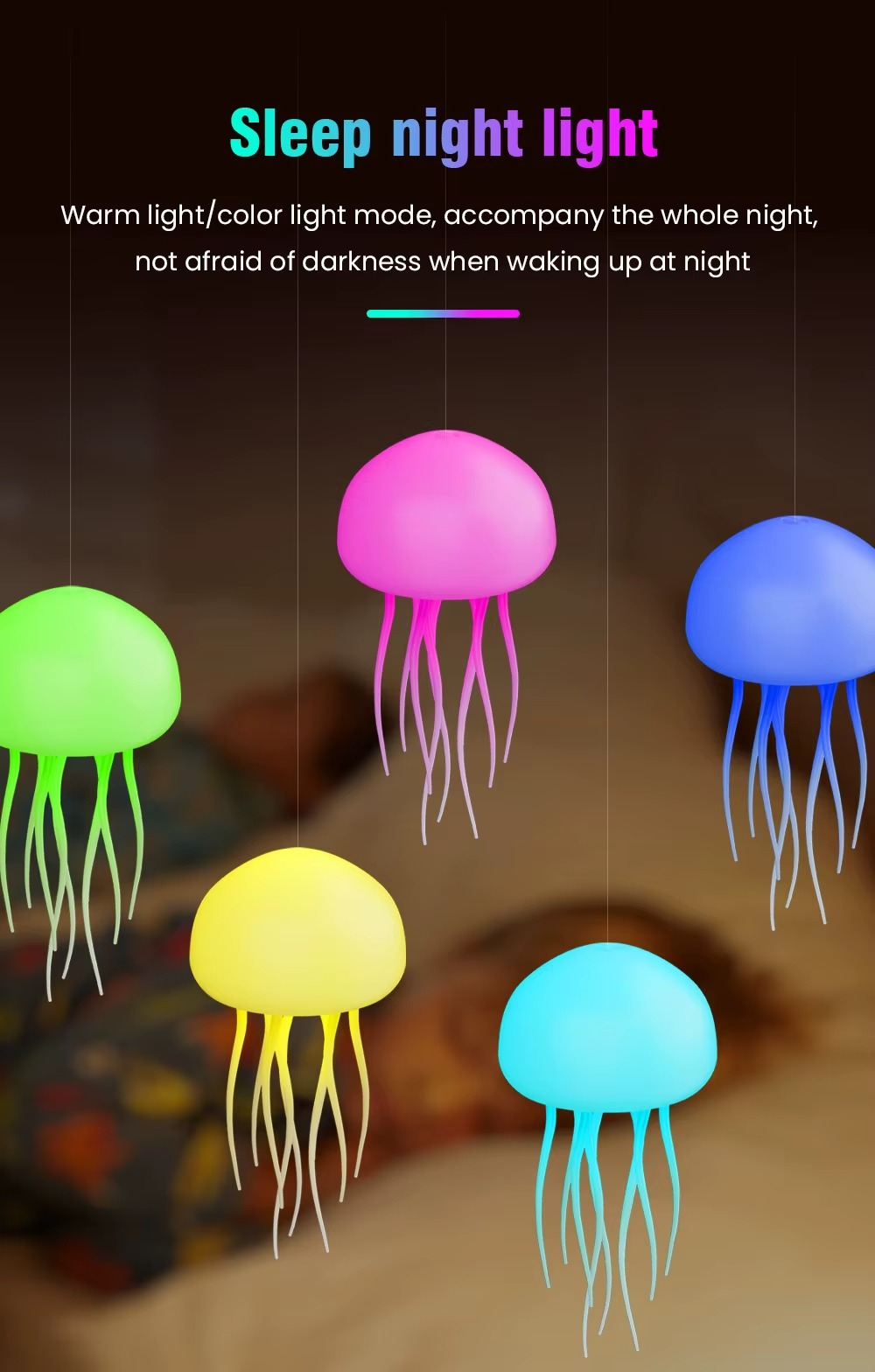 LED Jellyfish Mood Lamp