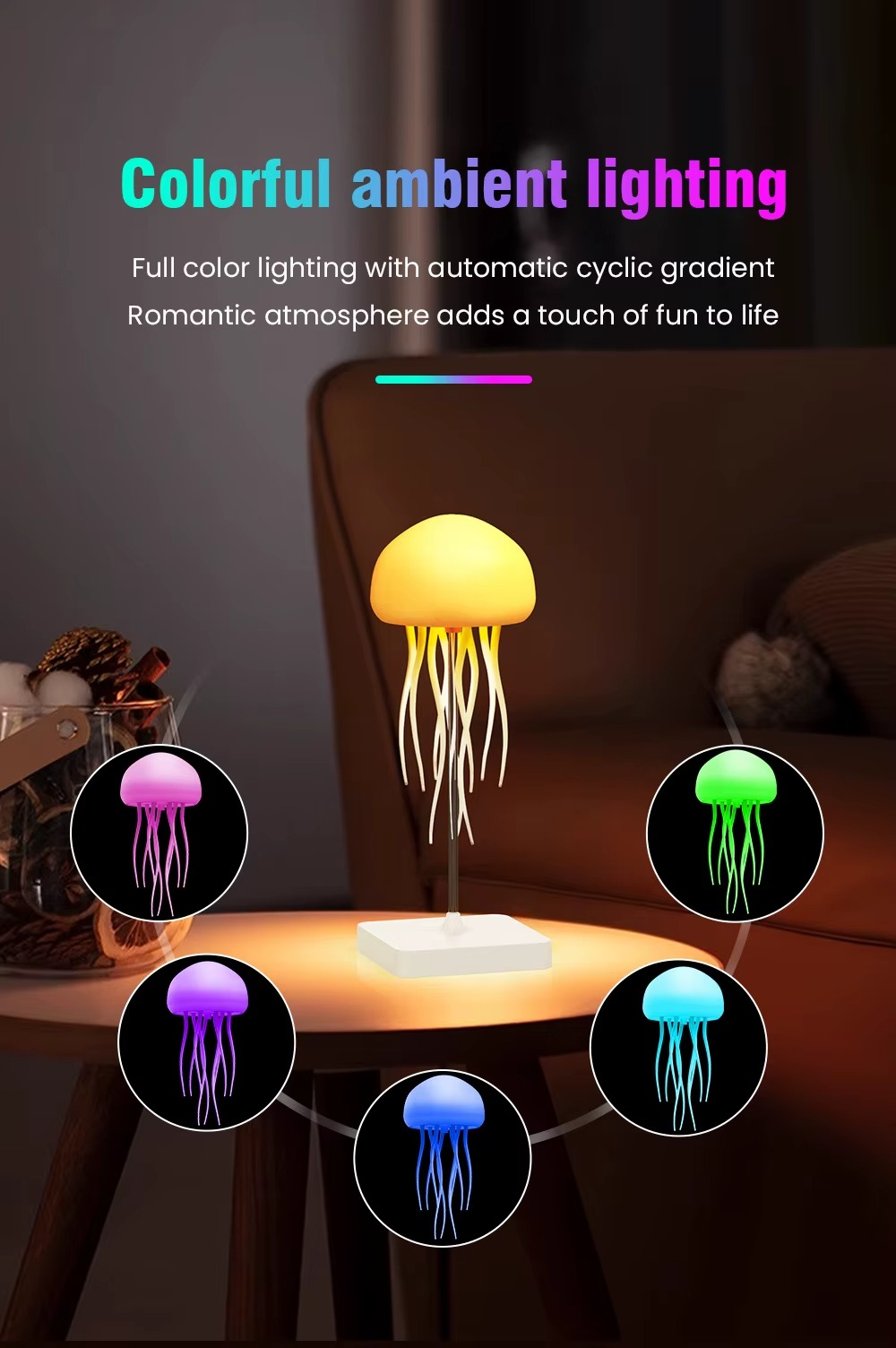 LED Jellyfish Mood Lamp
