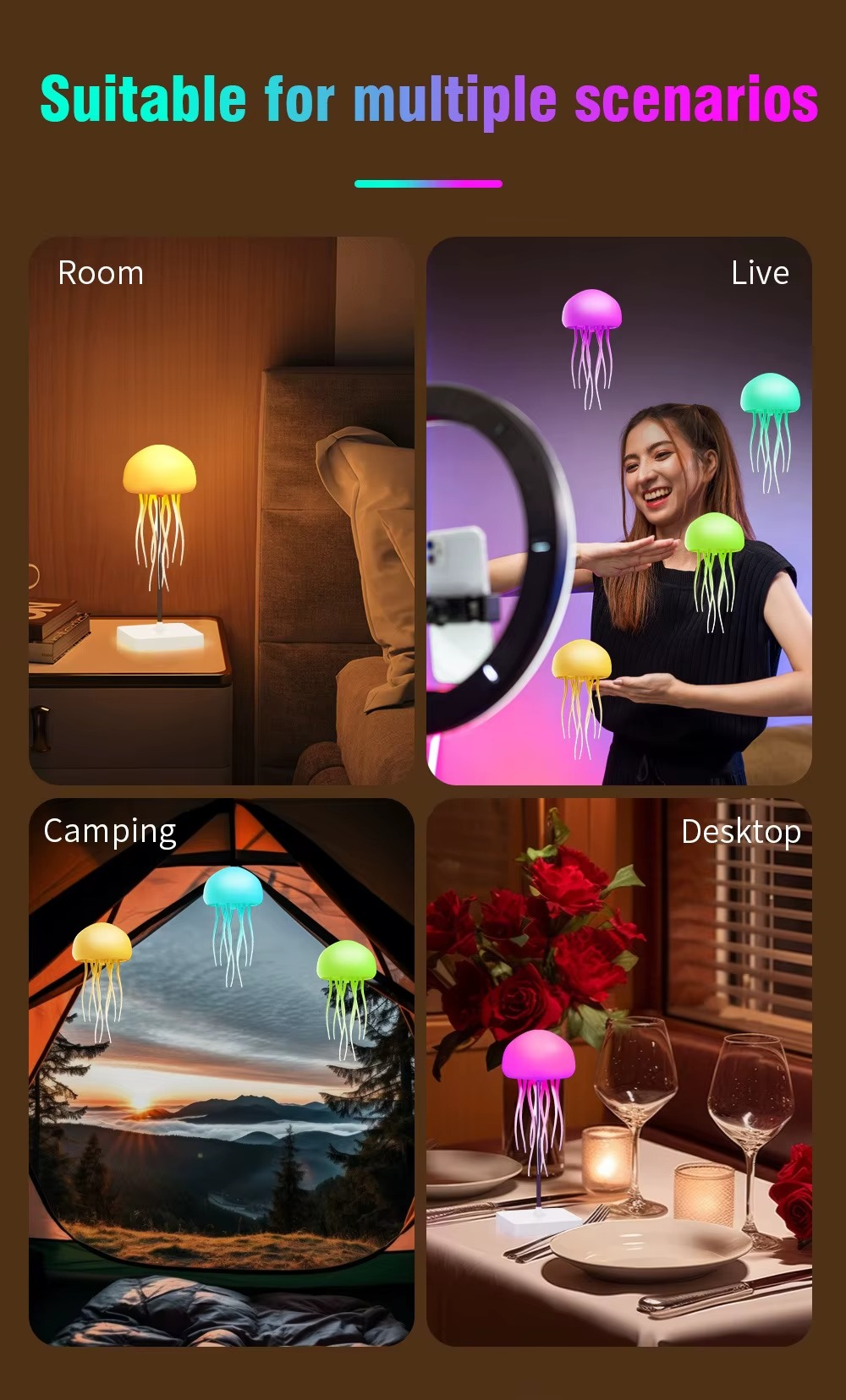 LED Jellyfish Mood Lamp